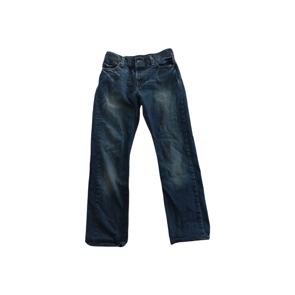 Levi's Blue 501 Straight Classic Denim Jeans